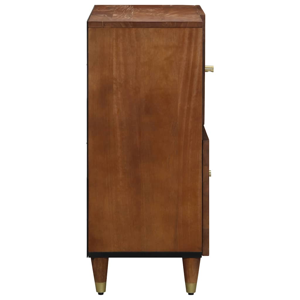 Sideboard Med Hylde 80 X 33 X 75 Cm Massivt Mangotræ - Billede 4