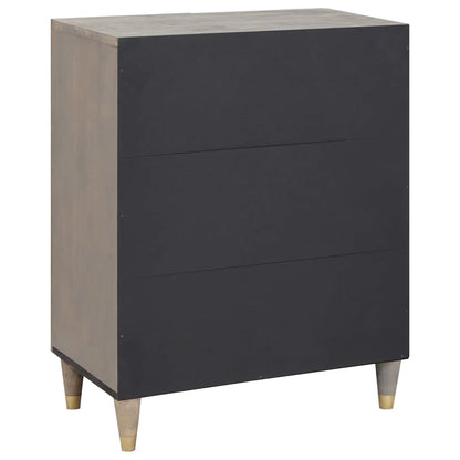 Sideboard Og Guld 60 X 33 X 75 Cm Massivt Mangotræ - Billede 5