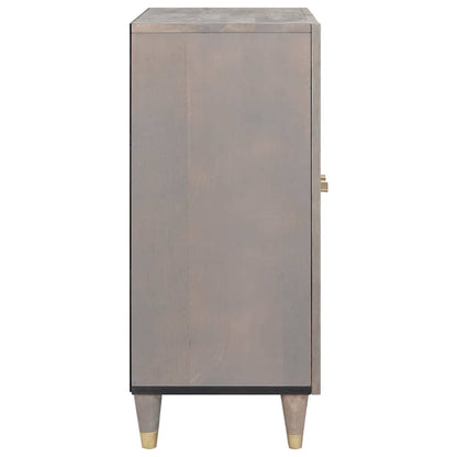 Sideboard Og Guld 60 X 33 X 75 Cm Massivt Mangotræ - Billede 4