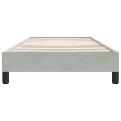 Sengeramme Uden Madras 90x210 Cm Fløjl Lysegrå - Billede 5