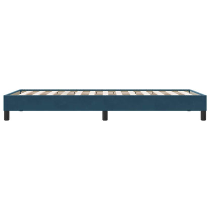 Sengeramme Uden Madras 100x210 Cm Fløjl Mørkeblå - Billede 6
