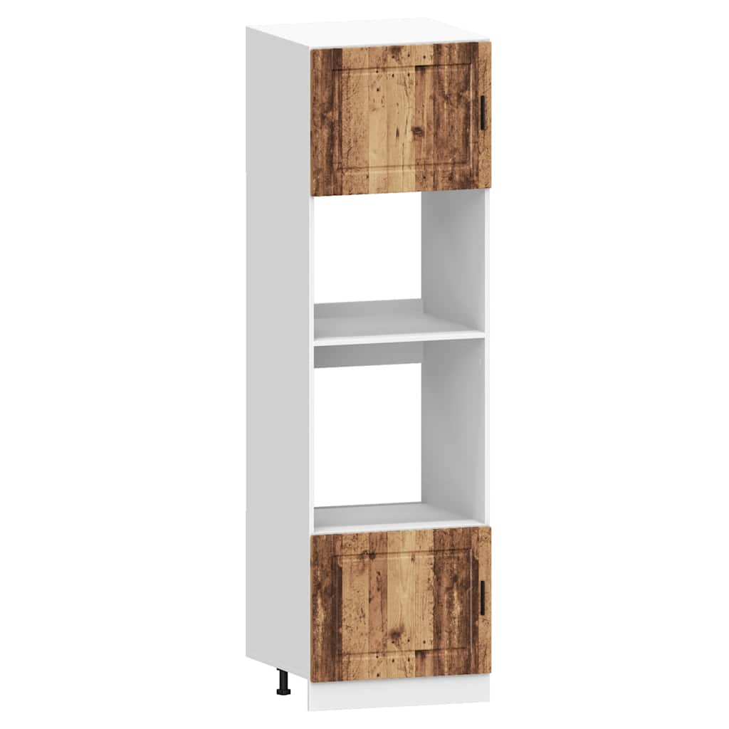 7 Dele Køkkenskabssæt Kalmar Antikt Træ Konstrueret Træ