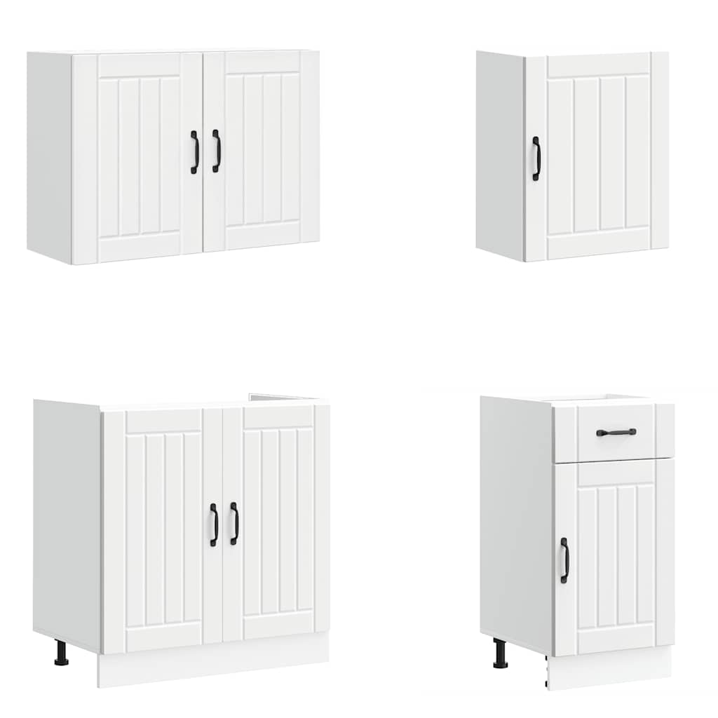 7 Dele Køkkenskabssæt Kalmar Konstrueret Træ