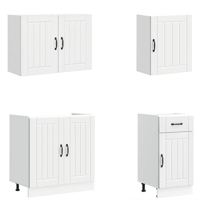 7 Dele Køkkenskabssæt Kalmar Konstrueret Træ