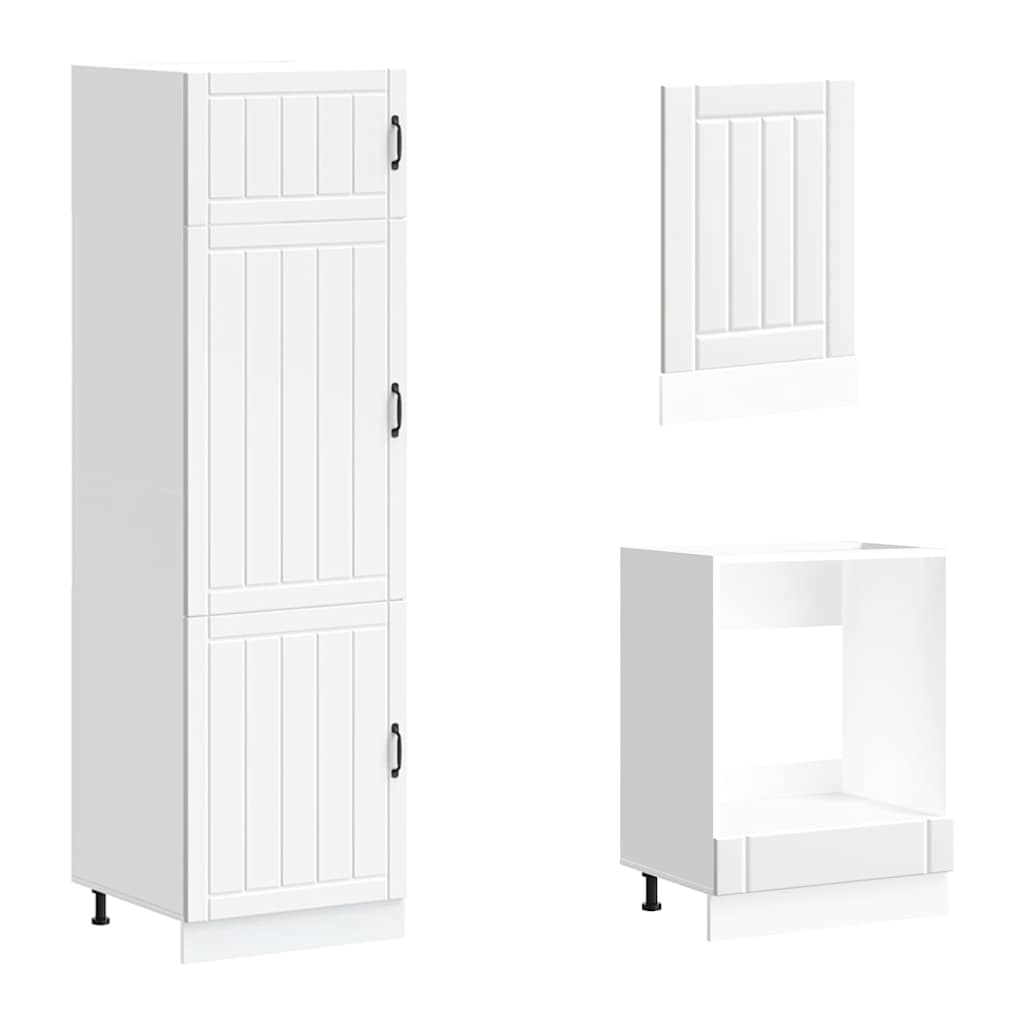 7 Dele Køkkenskabssæt Kalmar Konstrueret Træ