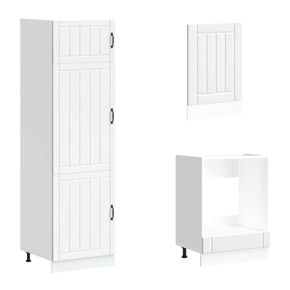 7 Dele Køkkenskabssæt Kalmar Konstrueret Træ