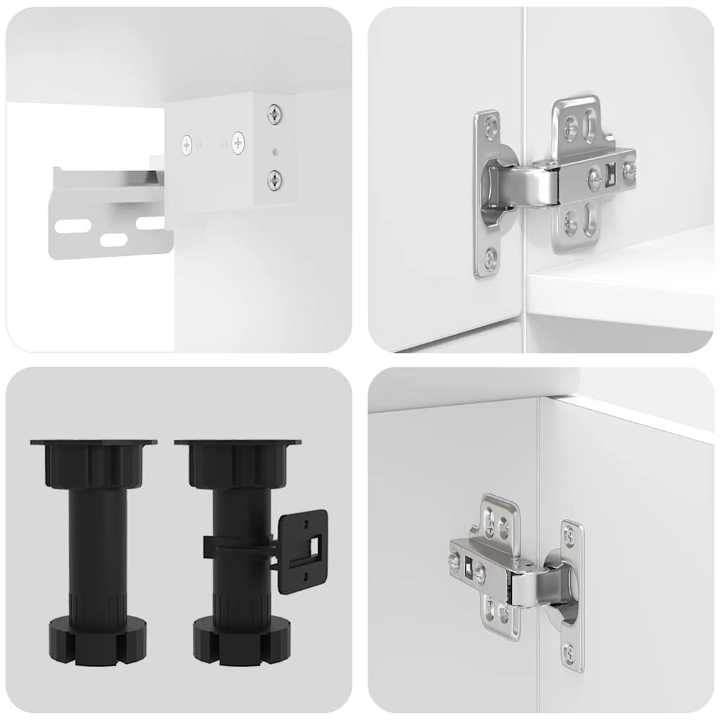 7 Dele Køkkenskabssæt Kalmar Konstrueret Træ