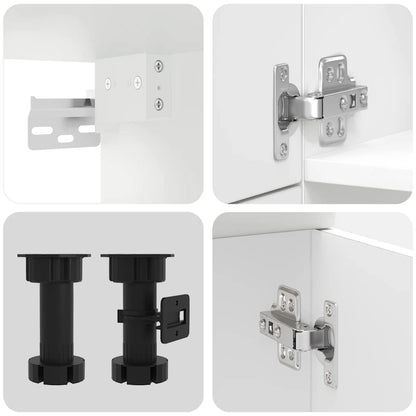 7 Dele Køkkenskabssæt Kalmar Konstrueret Træ