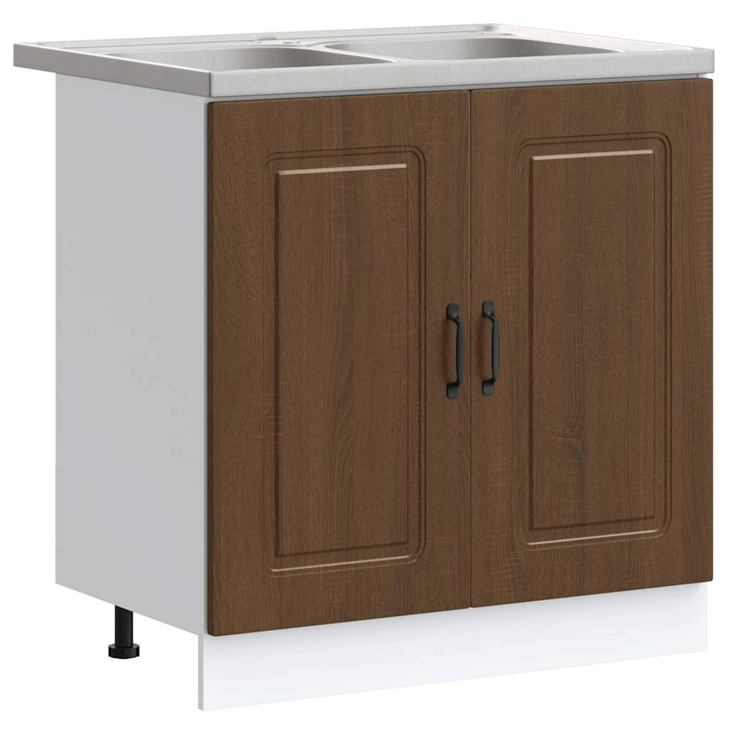 Køkkenskab Kalmar 80 X 46 X 81,5 Cm Konstrueret Træ - Billede 2