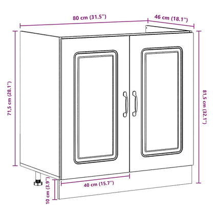 Køkkenskab Kalmar 80 X 46 X 81,5 Cm Konstrueret Træ - Billede 10