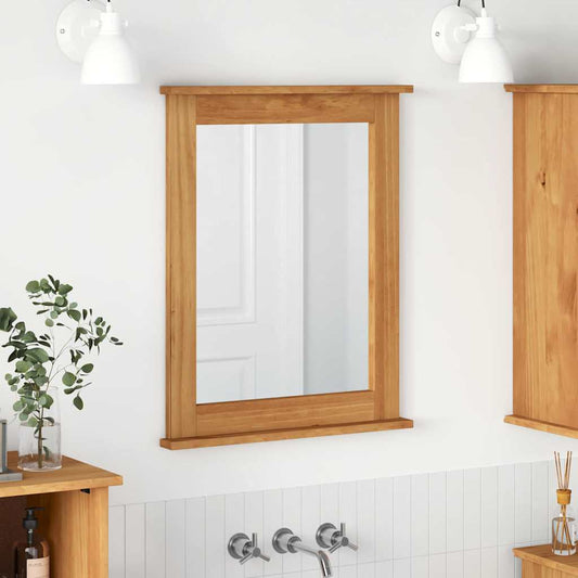 Spejl Vigo Honningfarvet 55,5 X 5 X 70 Cm Massivt Fyrretræ - Hovedbillede