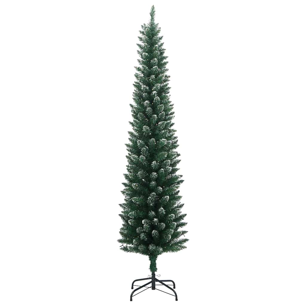 Kunstigt Smalt Juletræ Med 300 Led-lys 210 Cm - Billede 3