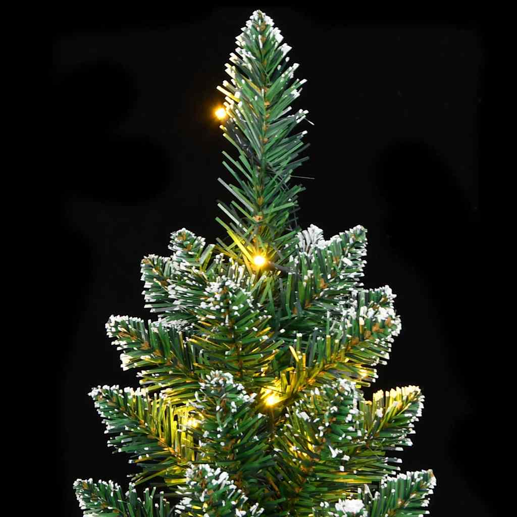 Kunstigt Smalt Juletræ Med 300 Led-lys 210 Cm - Billede 7