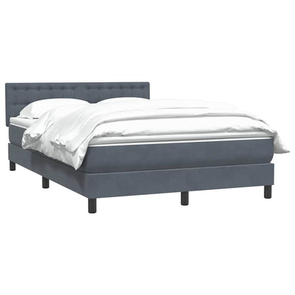 Kontinentalseng Med Madras 160x210 Cm Fløjl Mørkegrå - Billede 3