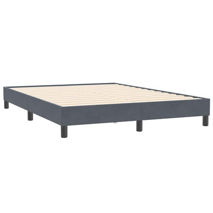 Kontinentalseng Med Madras 160x210 Cm Fløjl Mørkegrå - Billede 5