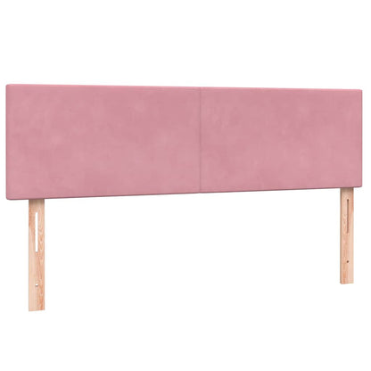 Kontinentalseng Med Madras Velour Lyserød