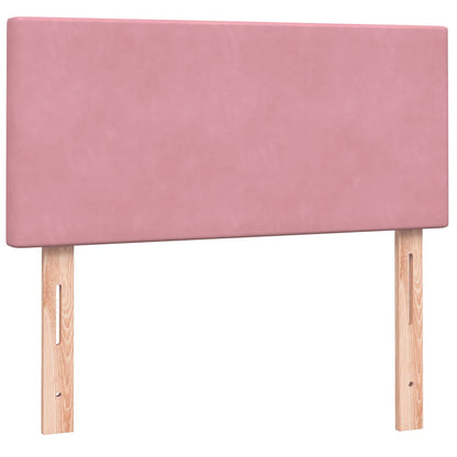 Kontinentalseng Med Madras Velour Lyserød