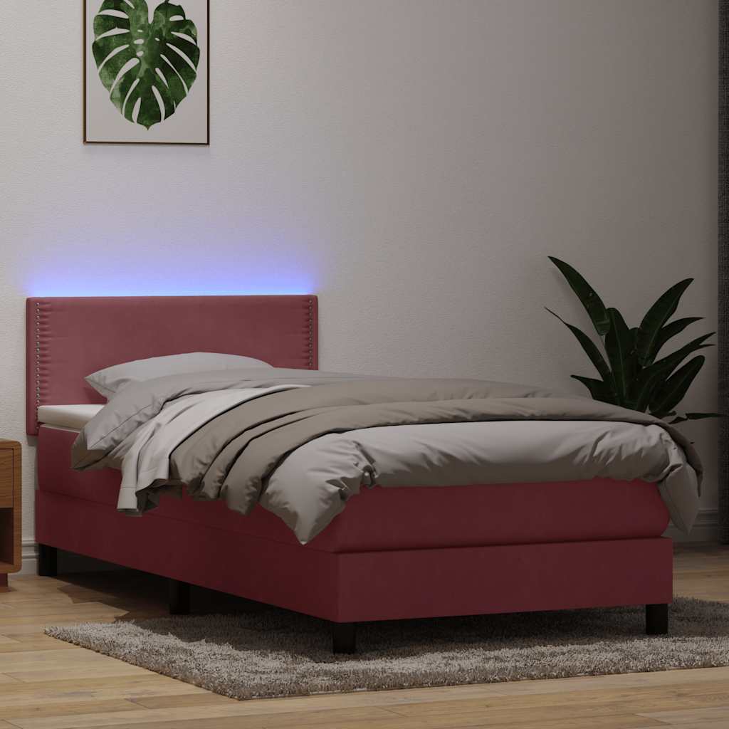 Kontinentalseng Med Madras Velour Lyserød