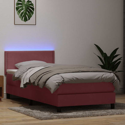 Kontinentalseng Med Madras Velour Lyserød