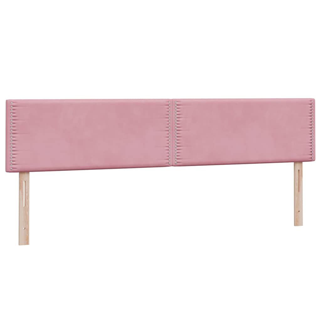 Kontinentalseng Med Madras Velour Lyserød