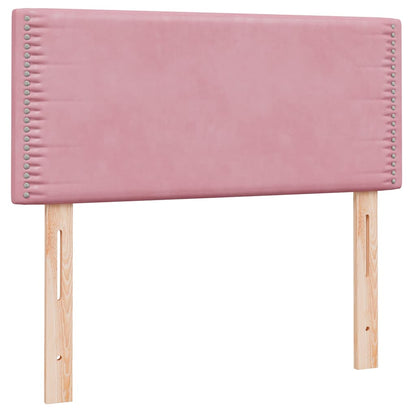Kontinentalseng Med Madras Velour Lyserød