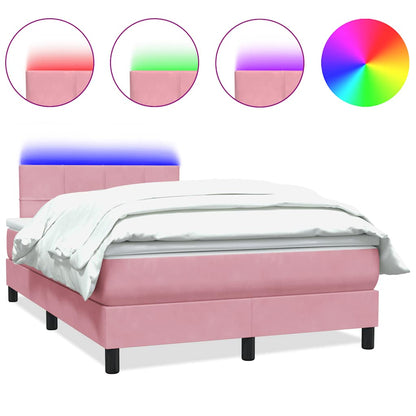 Kontinentalseng Med Madras 120x220 Velour Lyserød - Billede 2