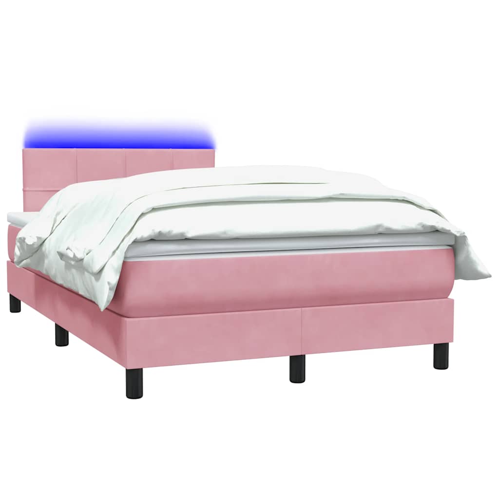 Kontinentalseng Med Madras 120x220 Velour Lyserød - Billede 3