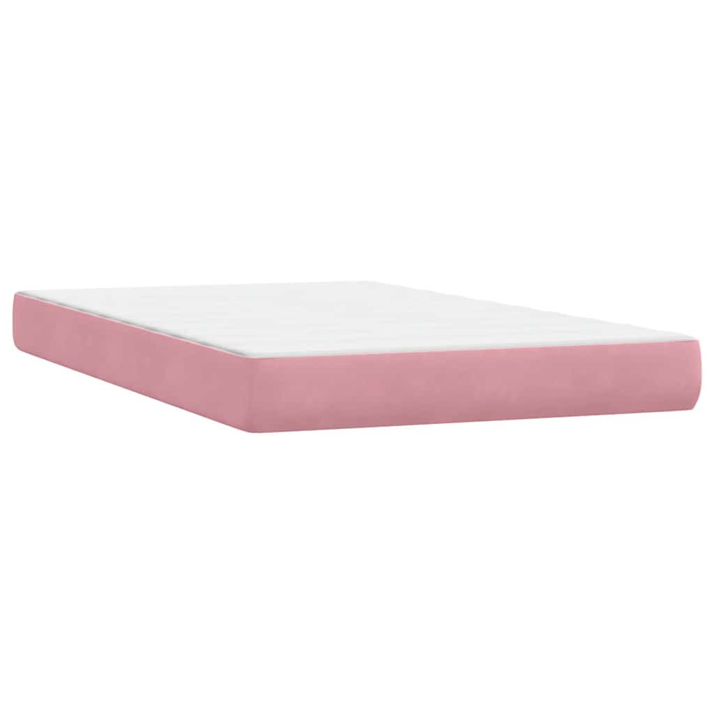 Kontinentalseng Med Madras 120x220 Velour Lyserød - Billede 8