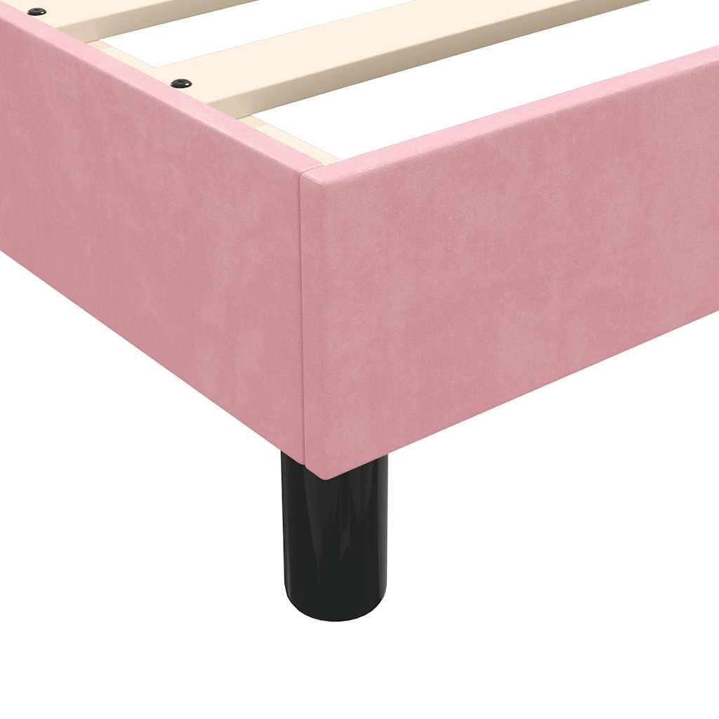Kontinentalseng Med Madras 120x220 Velour Lyserød - Billede 11