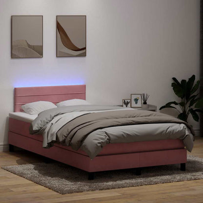 Kontinentalseng Med Madras 120x220 Velour Lyserød