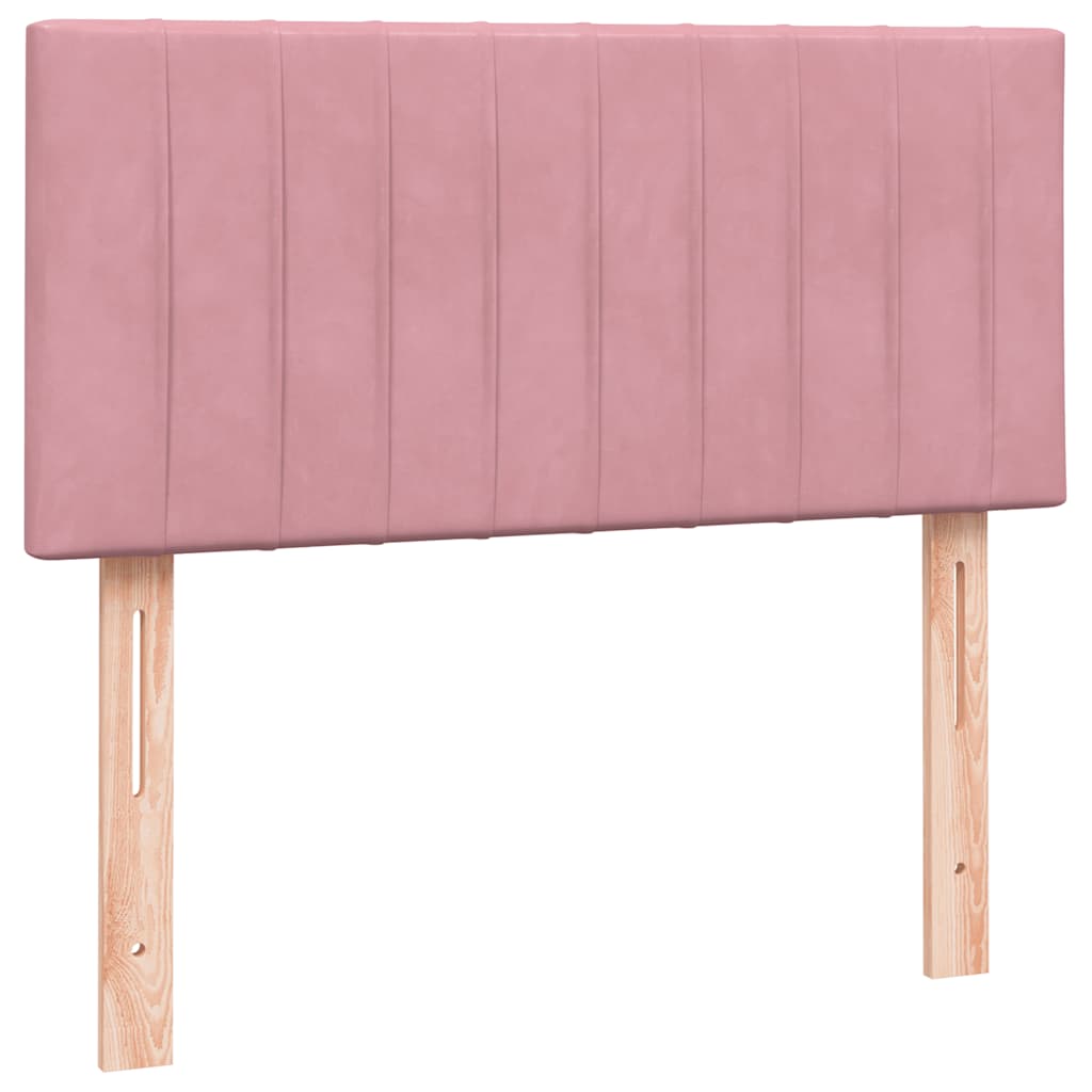 Kontinentalseng Med Madras Velour Lyserød