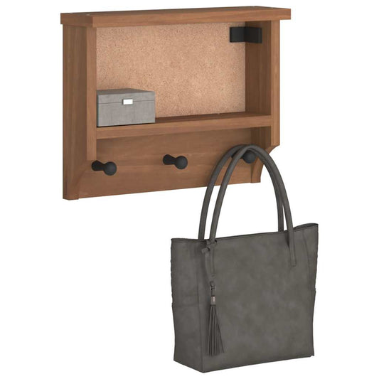 Væghængt Knagerække Sandnes 45X12X35 Cm Massivt Fyrretræ