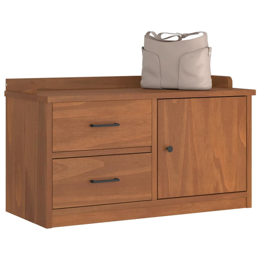 Entrébænk Sandnes 87X40X50 Cm Massivt Fyrretræ