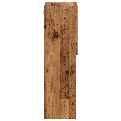 TV-bord Med LED-lys 30,5x30x102 Cm Gammelt Trælook - Billede 8