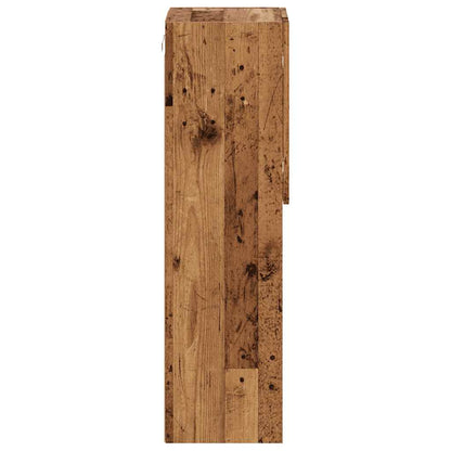 TV-borde Med LED-lys 2 Stk. 30,5x30x102 Cm Gammelt Trælook - Billede 9