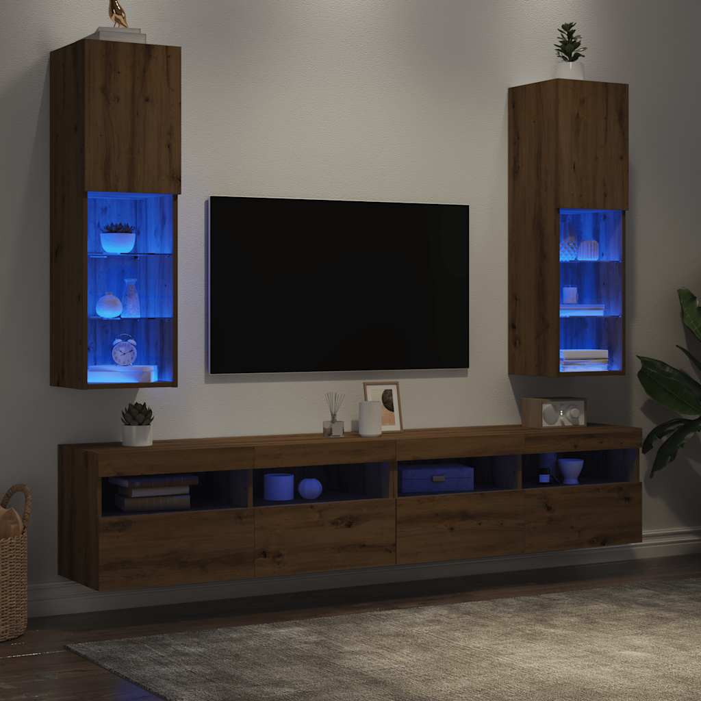 TV-borde Med LED-lys - Billede 4