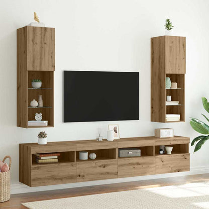 Tv-bord Med Led-lys 40,5x30x90 Cm - Variant 857679