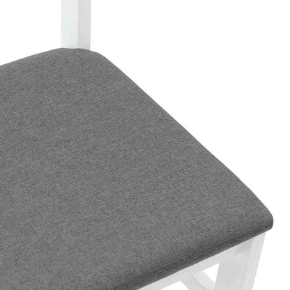 Spisebordsstole Med Hynder 2 Stk. Massivt Gummitræ Brun