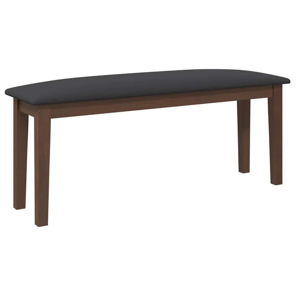 Bænk 110 Cm Massivt Gummitræ - Billede 2