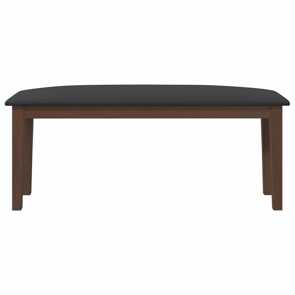 Bænk 110 Cm Massivt Gummitræ - Billede 4