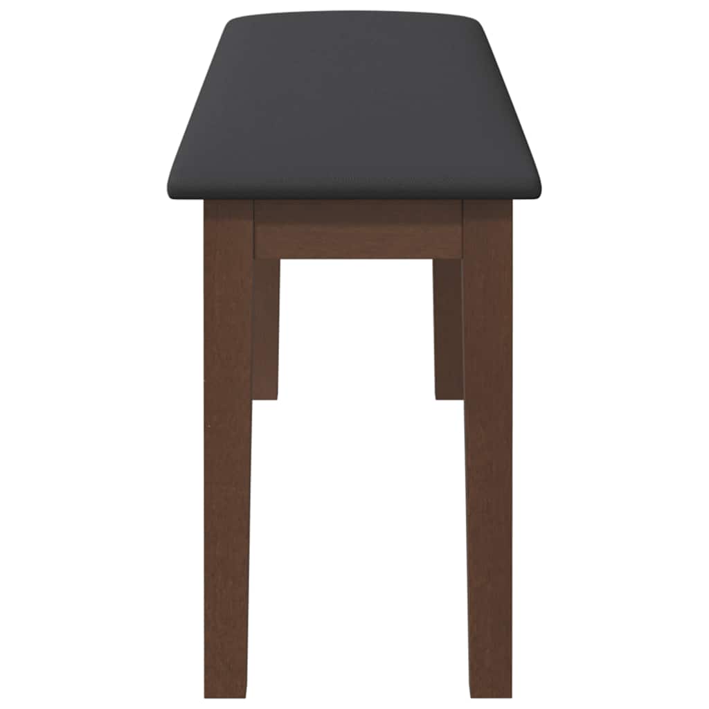 Bænk 110 Cm Massivt Gummitræ - Billede 5