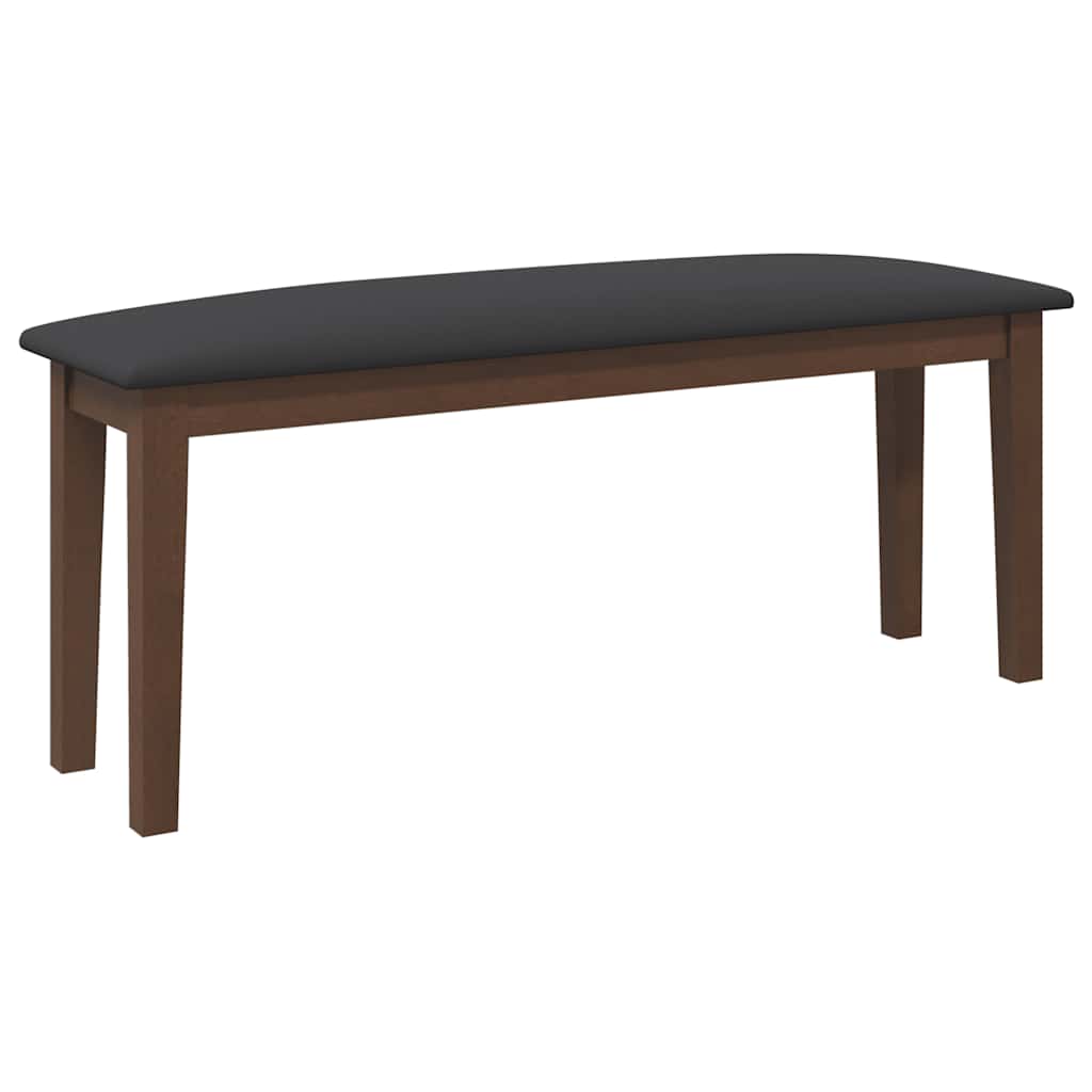 Bænk 110 Cm Massivt Gummitræ - Billede 6
