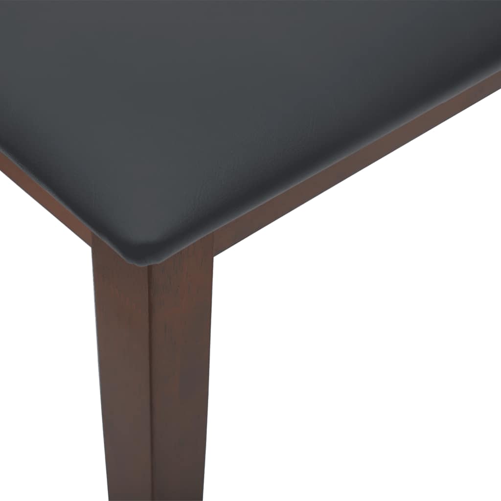 Bænk 110 Cm Massivt Gummitræ - Billede 7