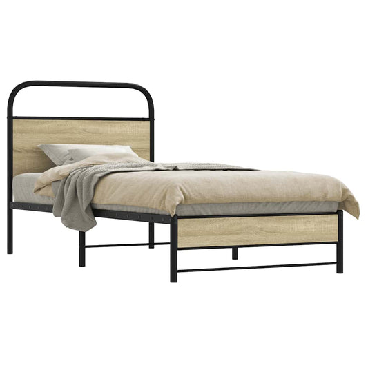 Sengeramme Uden Madras Metal Sonoma-Eg
