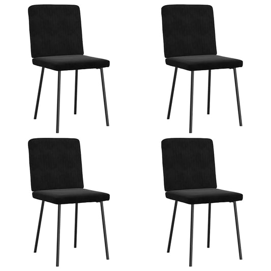 Spisebordsstole 4 Stk. Velour