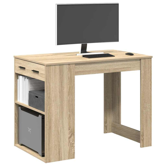Skrivebord Med Skuffe Og Hylde 102X62X77,5 Cm