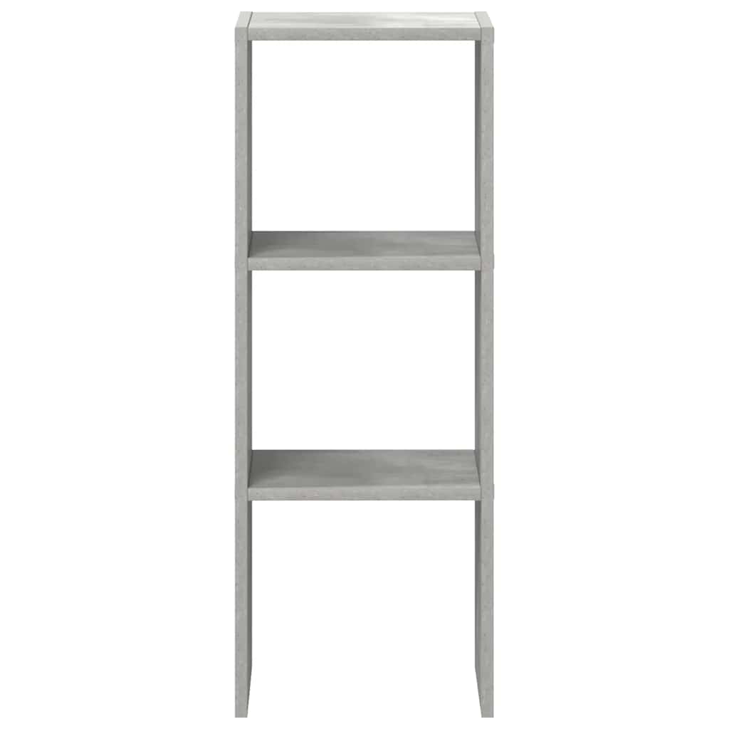 Bogreol Stabelbar 30x30x80 Cm Konstrueret Træ - Billede 4