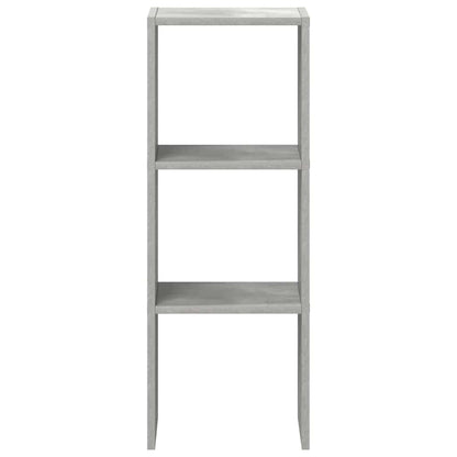 Bogreol Stabelbar 30x30x80 Cm Konstrueret Træ - Billede 4