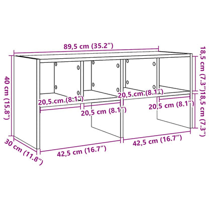 Skostativ Stabelbar 89,5x30x40 Cm - Billede 9
