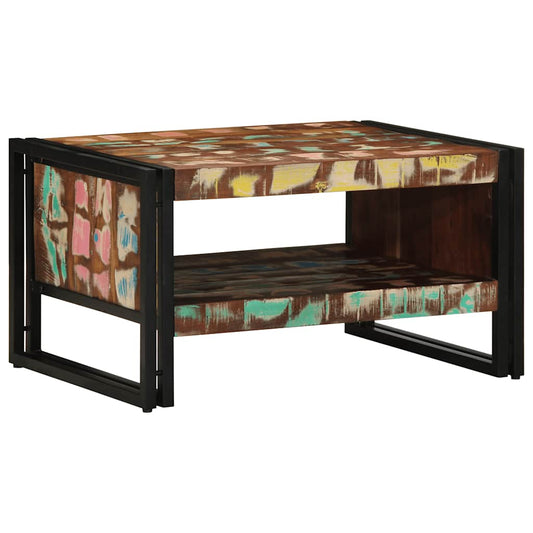 Sofabord 70X50X38 Cm Massivt Flerfarvet